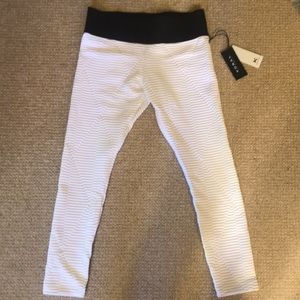 KORAL White Capri Leggings NWT